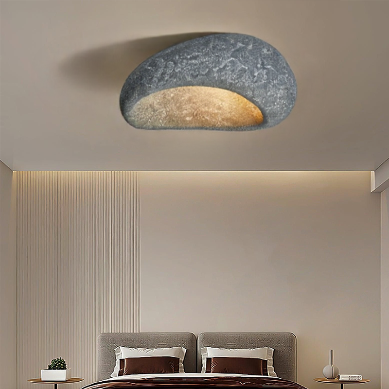 Moon Shaped Flushmount Ceiling Light