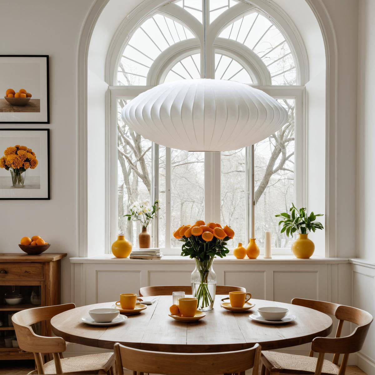 Nordic Fabric Lantern Chandelier