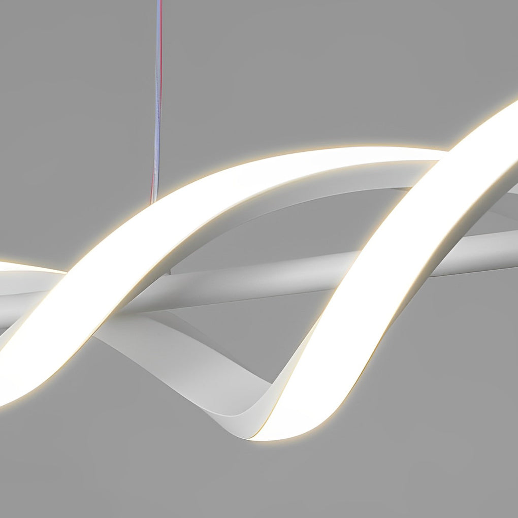 Long Strip Waves Dining Room Chandelier Ha098551