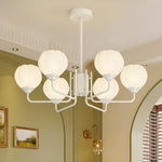 6 Flowers Round Bell Orchid Three Step Dimming Modern Hanging Lights Fixture