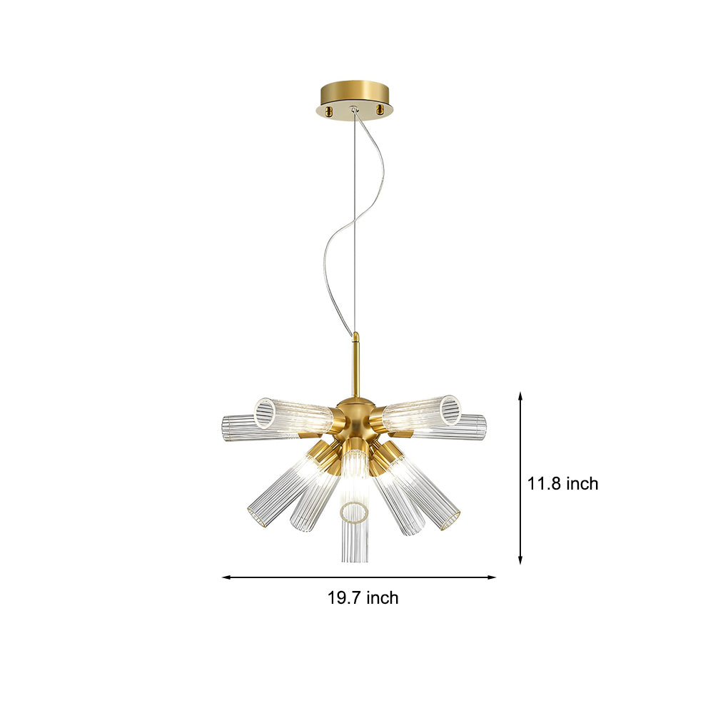 Tube Modern Sputnik Light Chandelier Ha099061