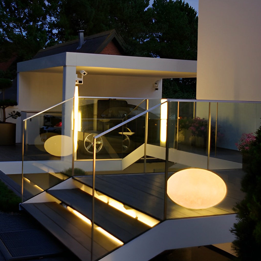 Resin Cobblestone Outdoor Floor Lamp Li002370