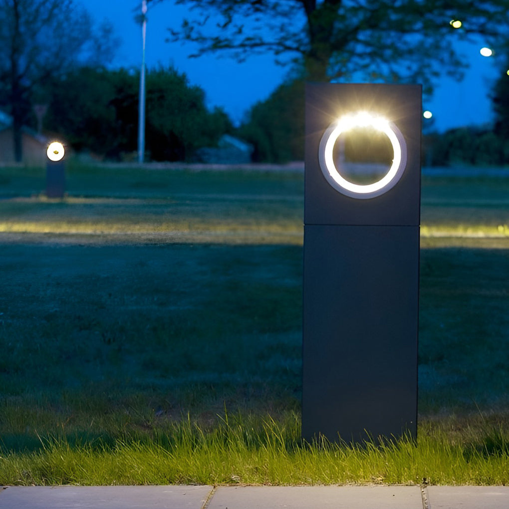 7W Led Black Modern Outdoor Pathway Light