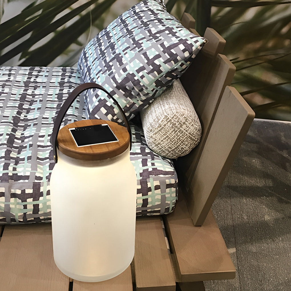 Bottle Jar Shape Solar Lantern Ha077940