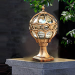 Round Ball Fence Post Lights Ha080221