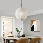 Round Lantern Shaped Glass Led Modern Pendant Light