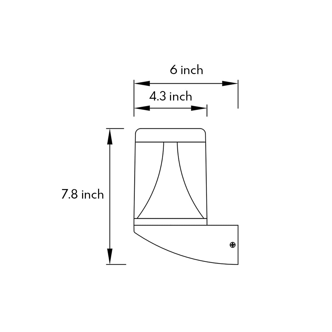 Minimalist Nordic Outdoor Wall Sconce with Integrated LED