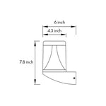 Minimalist Nordic Outdoor Wall Sconce with Integrated LED