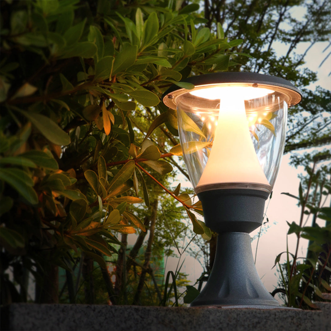 Luma Bollard Outdoor Pathway Light in Black Aluminum