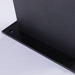 L-Shaped Solar LED Bollard Light in Black for Pathways and Gardens
