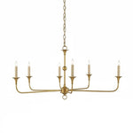 Elara Candle Chandelier – Modern Brass Candelabra Chandelier for Dining Room