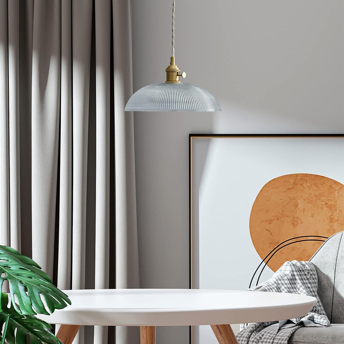 Modern Bowl Glass Pendant Light