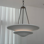 Orvus Cloud Pendant Light — Sculptural Plaster & Metal Ceiling Lamp