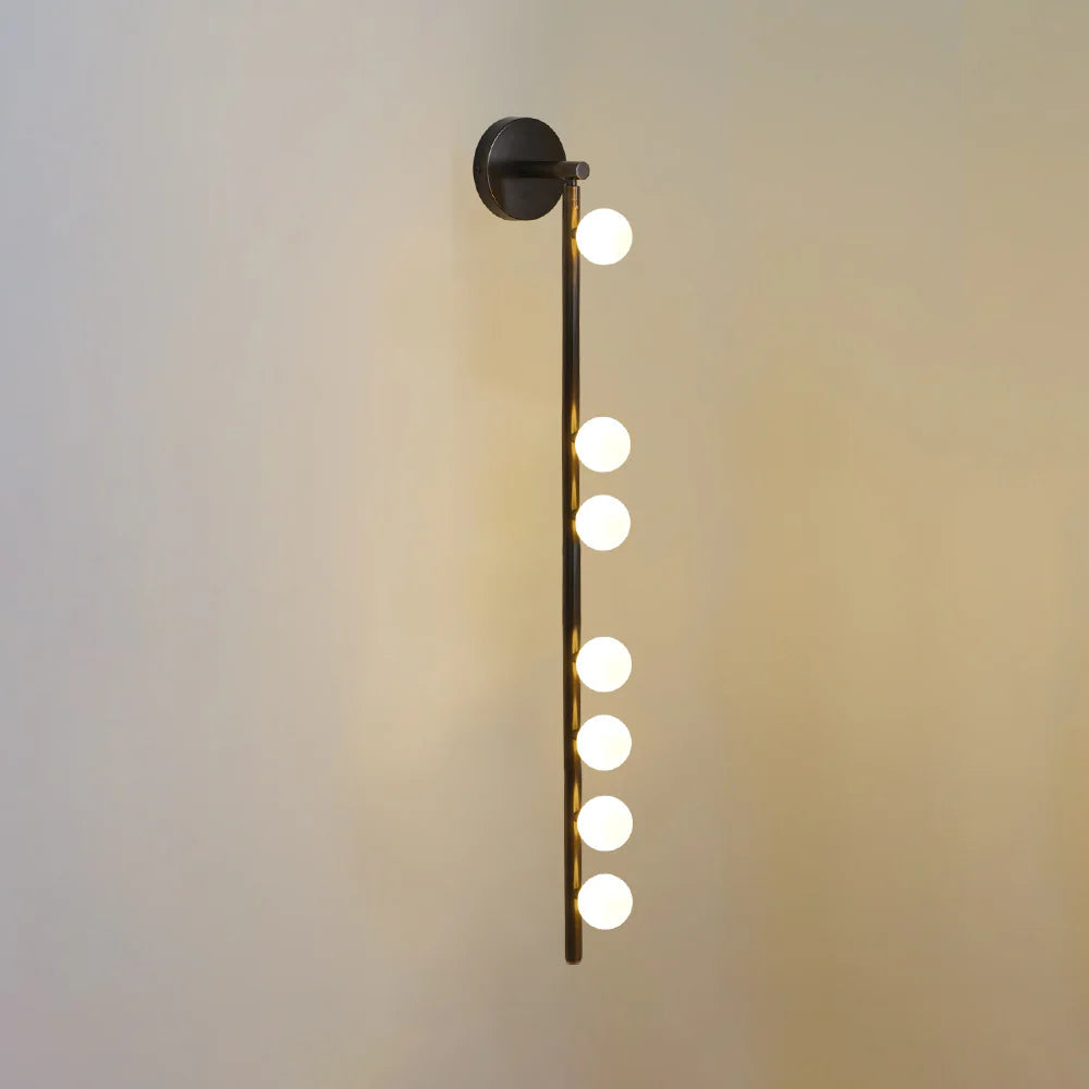 Elegant Brass Glass Wall Light