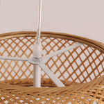 Artisan Bamboo Pendant Light – Handwoven Natural Cylinder Shade