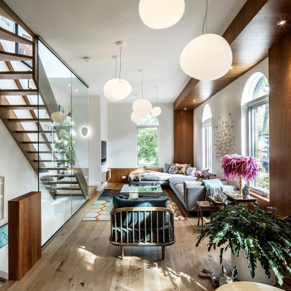 Nordic Living Room Pebble Pendant Lamp