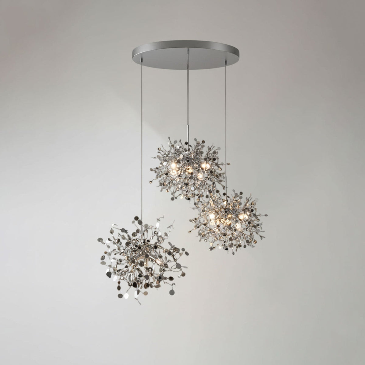 Luminex Modern Cloud Pendant Light – Designer Stainless Steel Chandelier