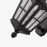 Retro Black Solar Outdoor Wall Light Ha092382