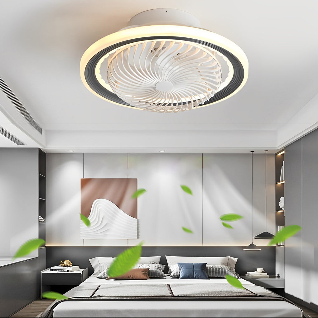 Round Bladeless Ceiling Fans Ha084069