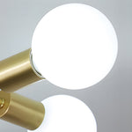 4 6 8 Light Curved Arms White Shade Modern Ceiling Light Fixture