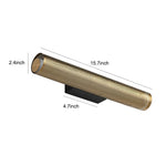 Gold Perforated Cylindrical Bathroom Vanity Light Mesh Design