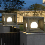 Square Solar Fence Post Light Ha092534
