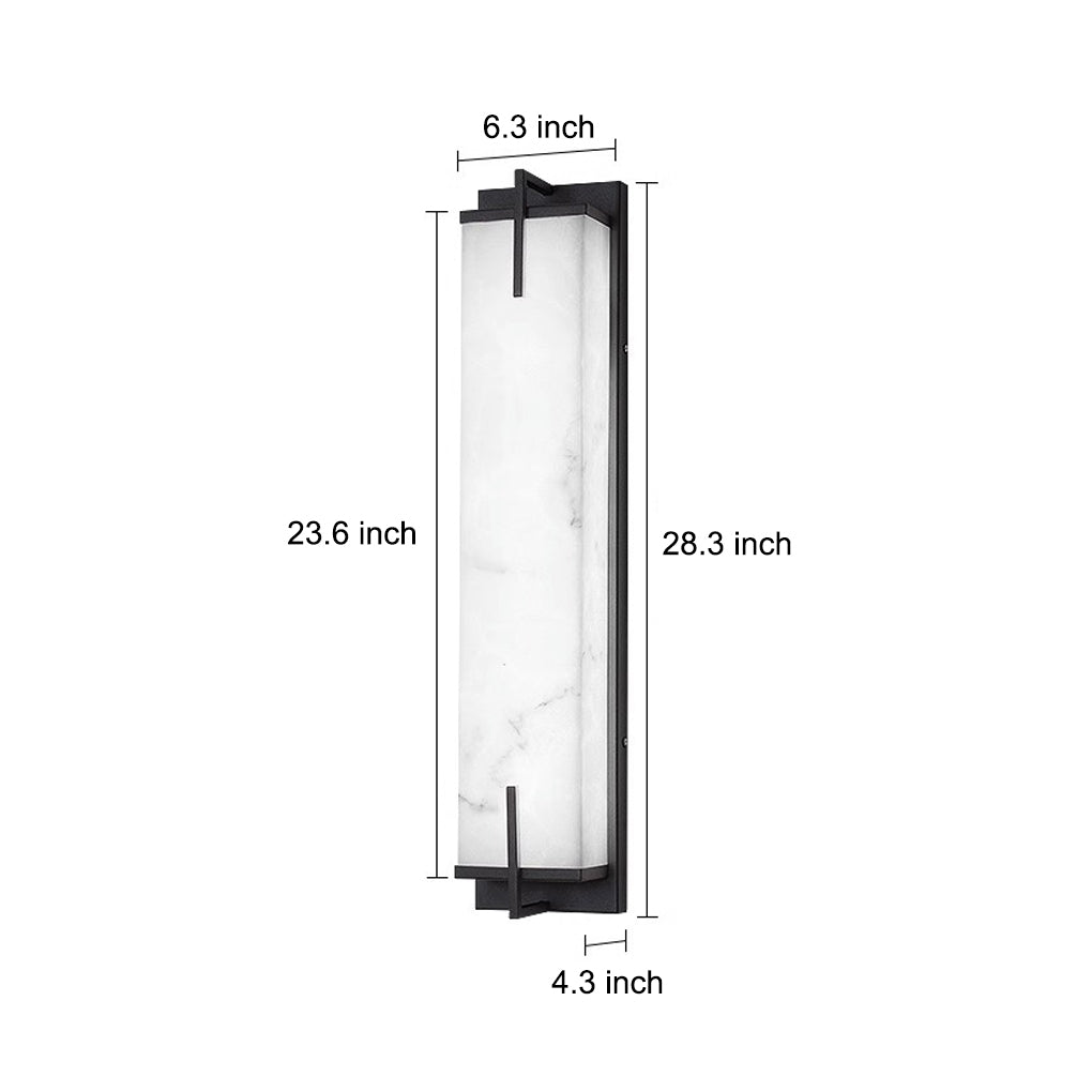 Rectangular Outdoor Sconce Lighting Ha093071