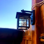 Lantern Shaped Glass Waterproof Modern Wall Sconce