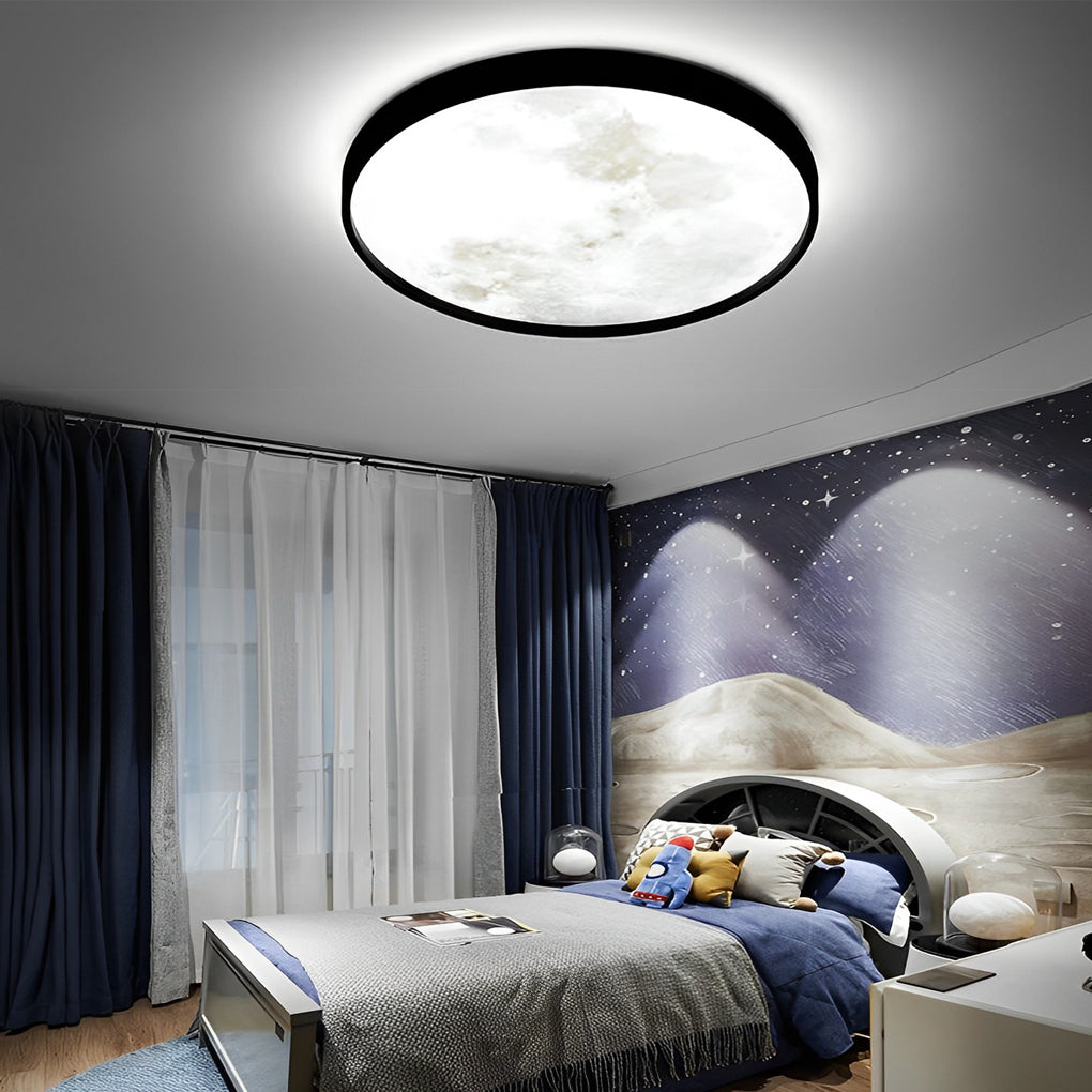 Creative Moon Modern Flush Mount Lighting Li002176