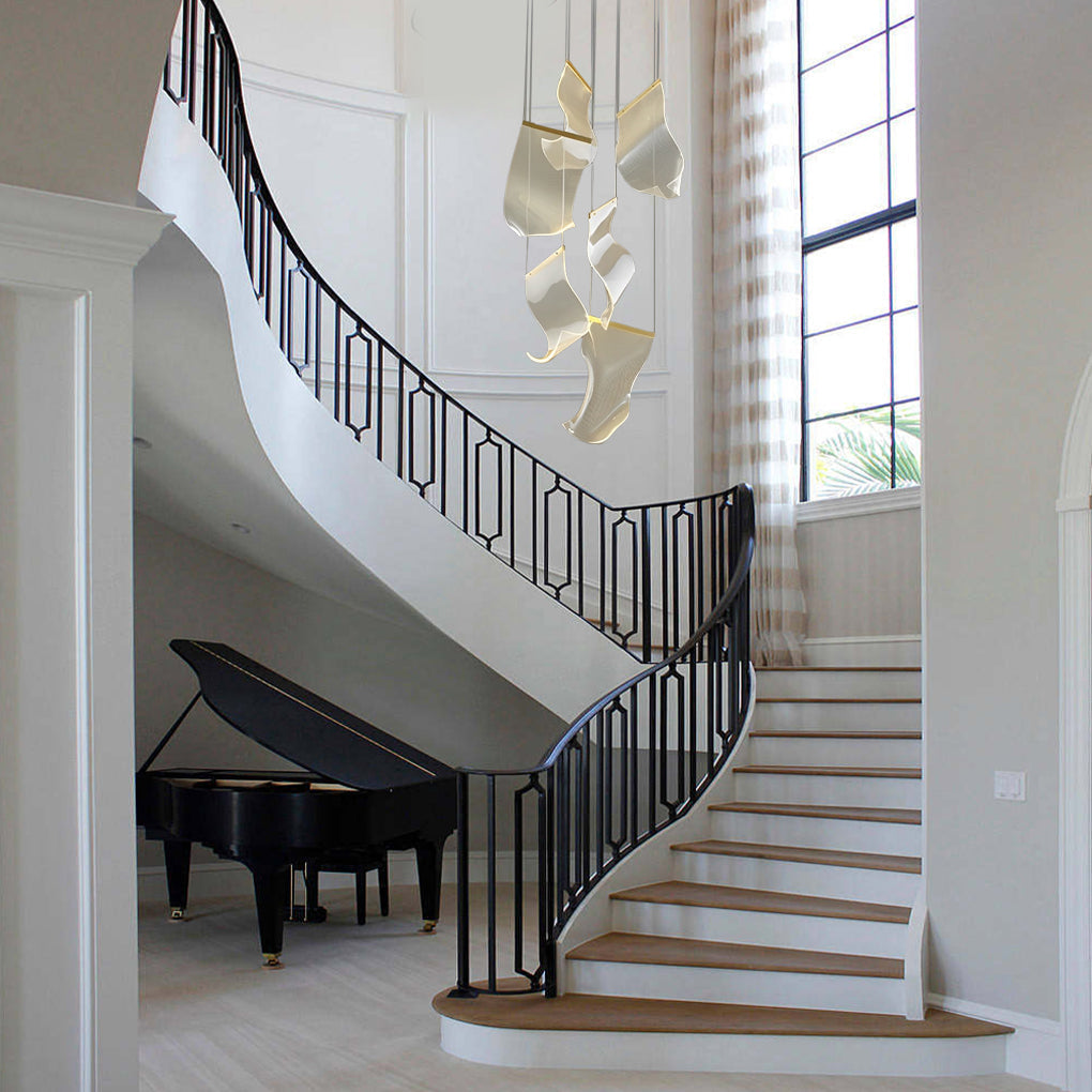 Irregular Curl Led Nordic Chandelier Ha084765