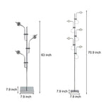 Industrial Multi Angle Task Lighting Chrome Floor Lamp