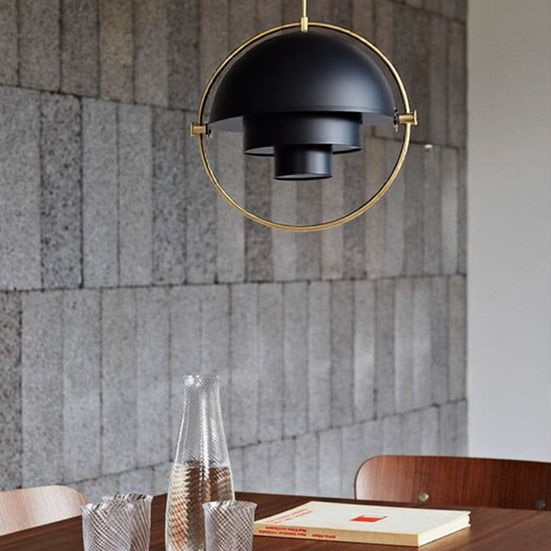 Creative Metal Ring Multi Layer Pendant Light