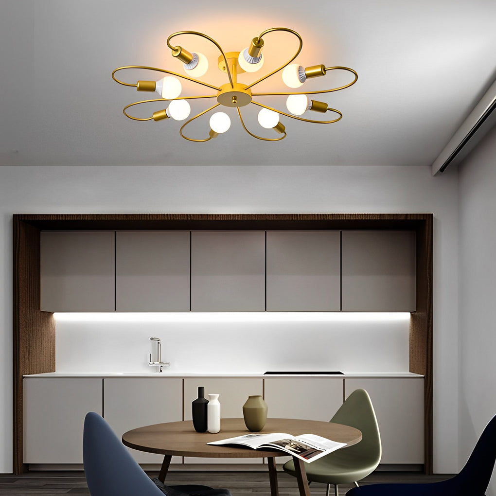 Simple Flower Ceiling Lights Fixture Ha097939