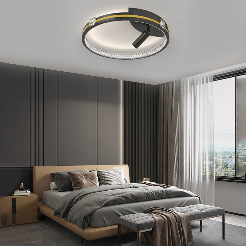 Round Ring Modern Ceiling Lights With Spotlights Ha098312