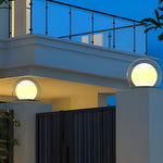 Solar Bubble Lunar Post Light Waterproof Globe Outdoor Lantern Gate Light Outdoor Lamp Landscape Light
