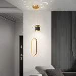 Creative Starry Projection Ring 3 Step Dimming Modern Led Pendant Lights