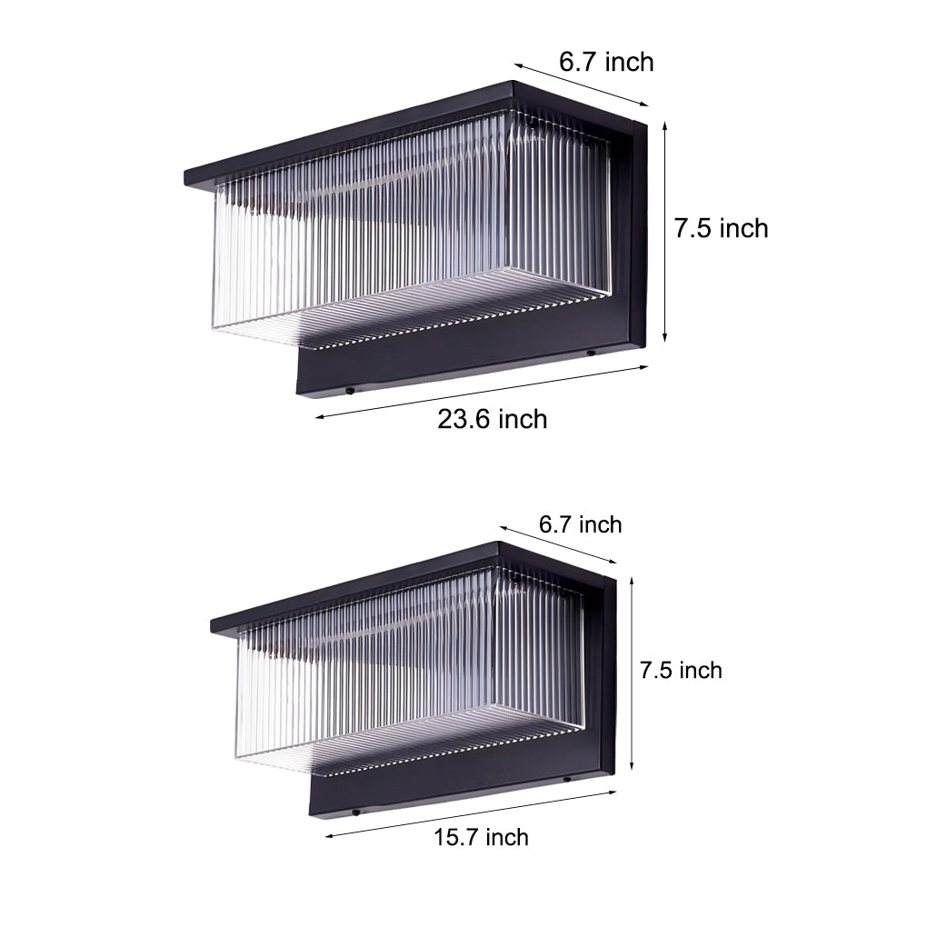 Rectangular Modern Solar Wall Light Li002504