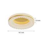 Simple Round Acrylic Three Step Dimming Led Modern Ceiling Light Fixture