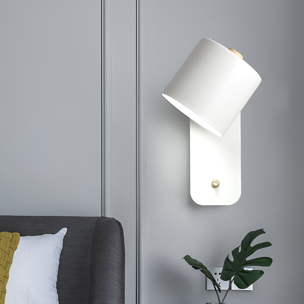 Creative Adjustable Round Nordic Plug In Wall Sconce Li001989