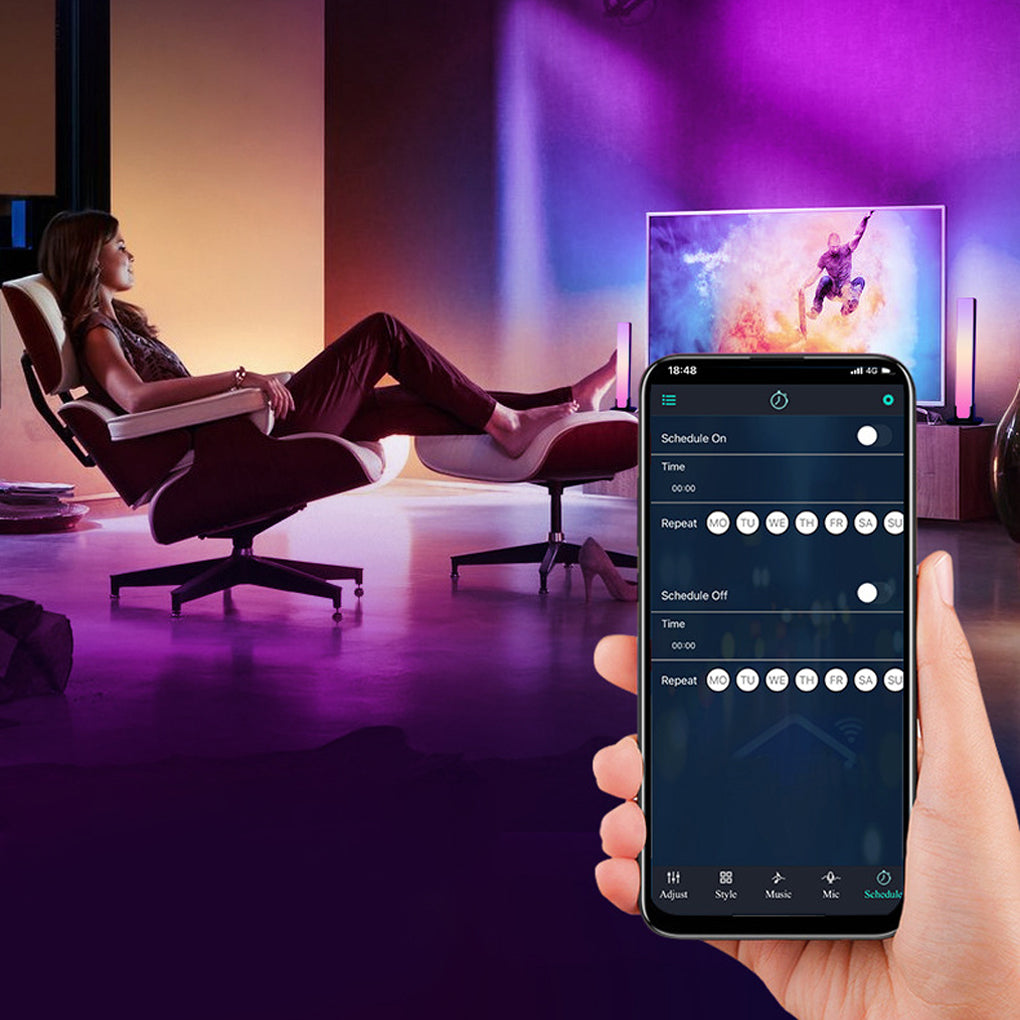 Smart App Multi Color Ambient Lamp Led Rgb Stick Table Lamp