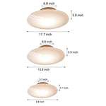 Modern White Glass Led Flush Mount Ceiling Lamp For Bedroom Minimalist Style