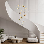 Small Butterflies Long Chandelier Ha093702
