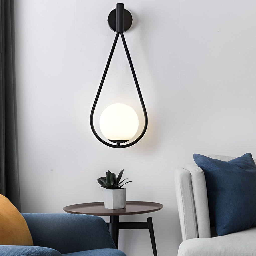 Water Drop Shaped Led Nordic Wall Lamp