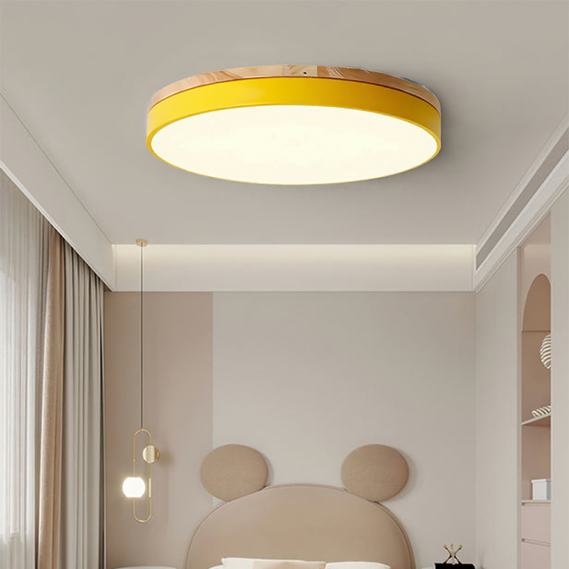 Chic Wood Flush Mount Ceiling Light