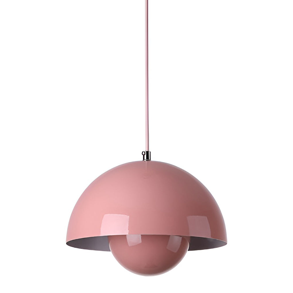 1 Light Metal Mushroom Nordic Flowerpot Pendant Light