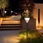 Geometric Waterproof Led Black Pathway Post Lights Li002037