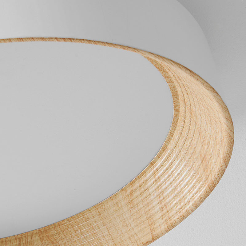 Round Modern Wood Ceiling Light Li002618