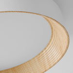Round Modern Wood Ceiling Light Li002618