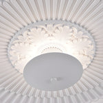 19 7 Inch Round Gypsum Relief Dimmable Led Flush Ceiling Light