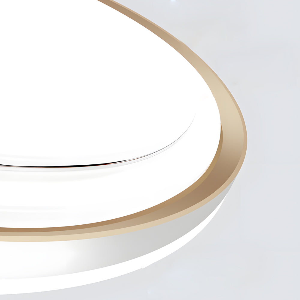 1 Light Rectangular Led Flush Mount Ceiling Light